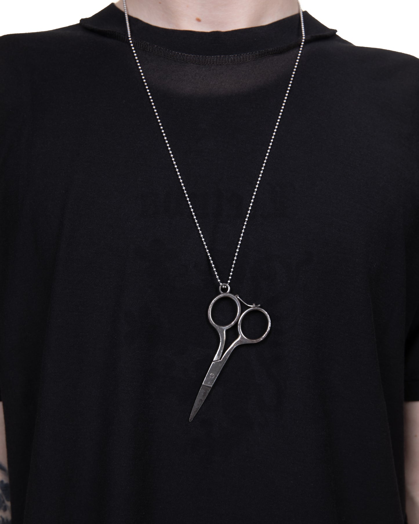 Sterling Silver Scissor Necklace