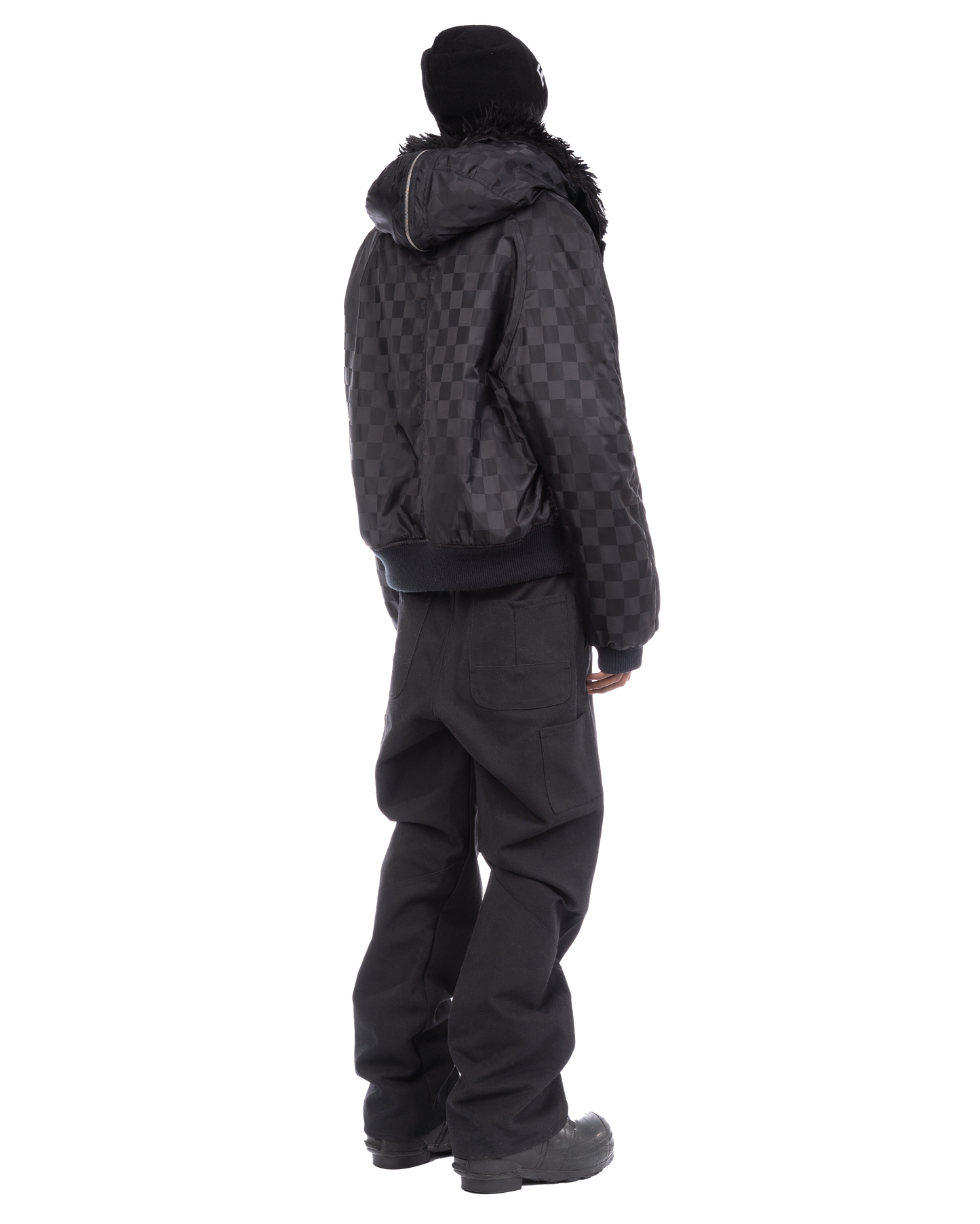 Helicopter Jacket: Black Checker