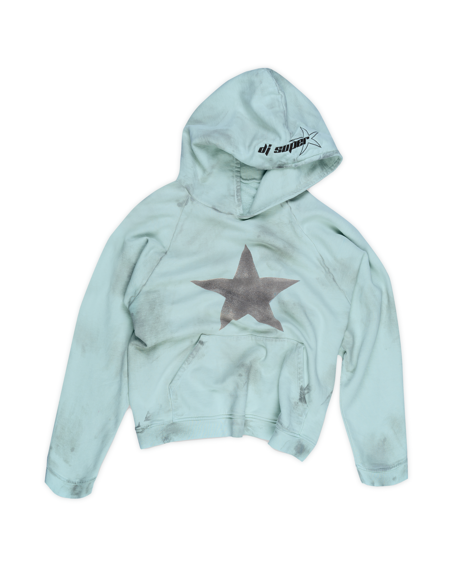 DJ SUPER STAR HOODIE: POWDER BLUE
