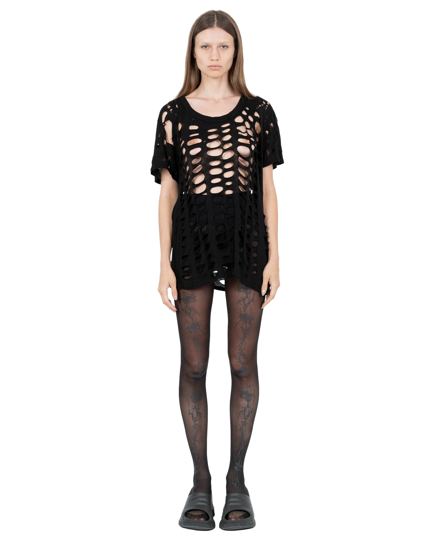 Tattoo tights black