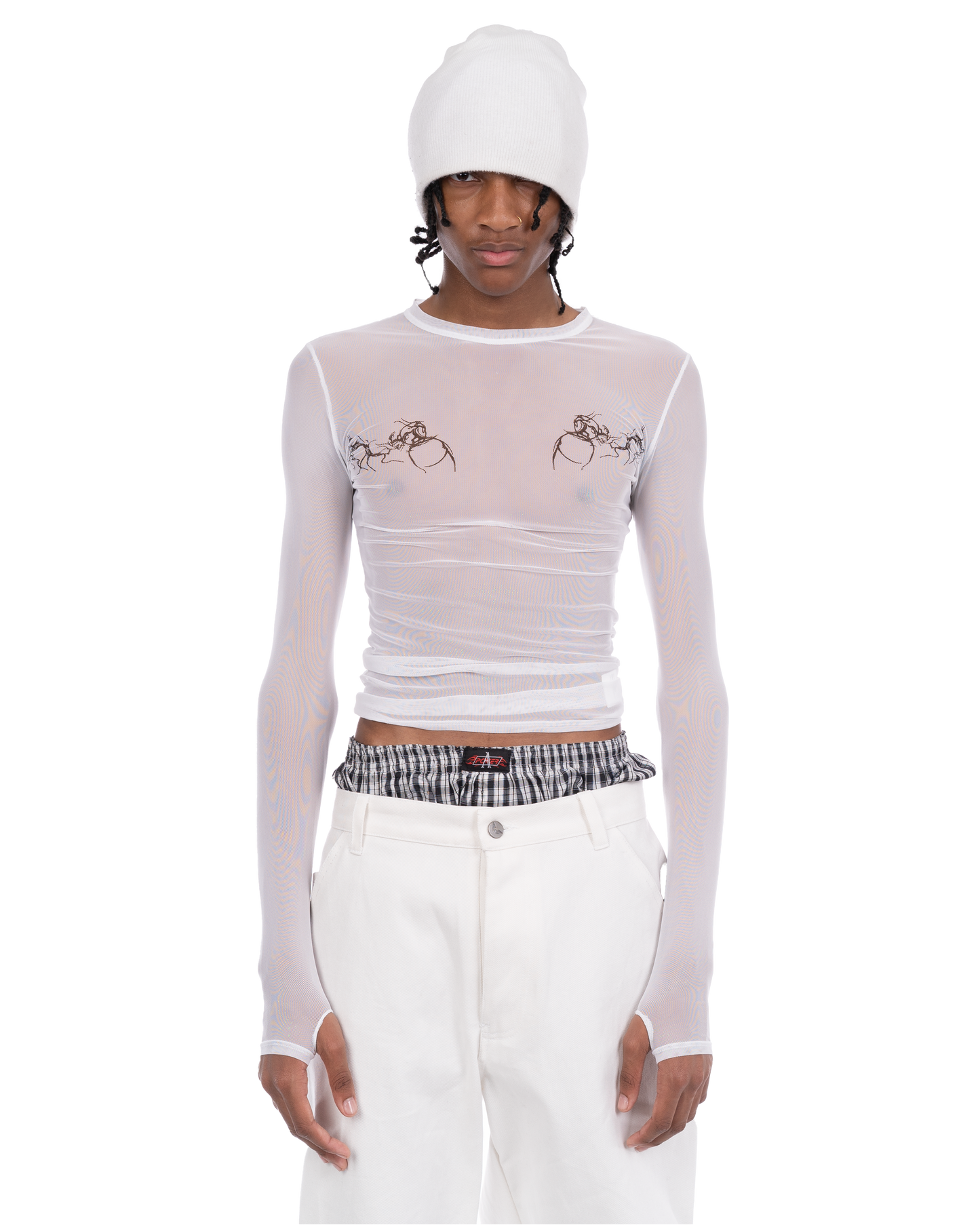 Tattoo Long Sleeve: White
