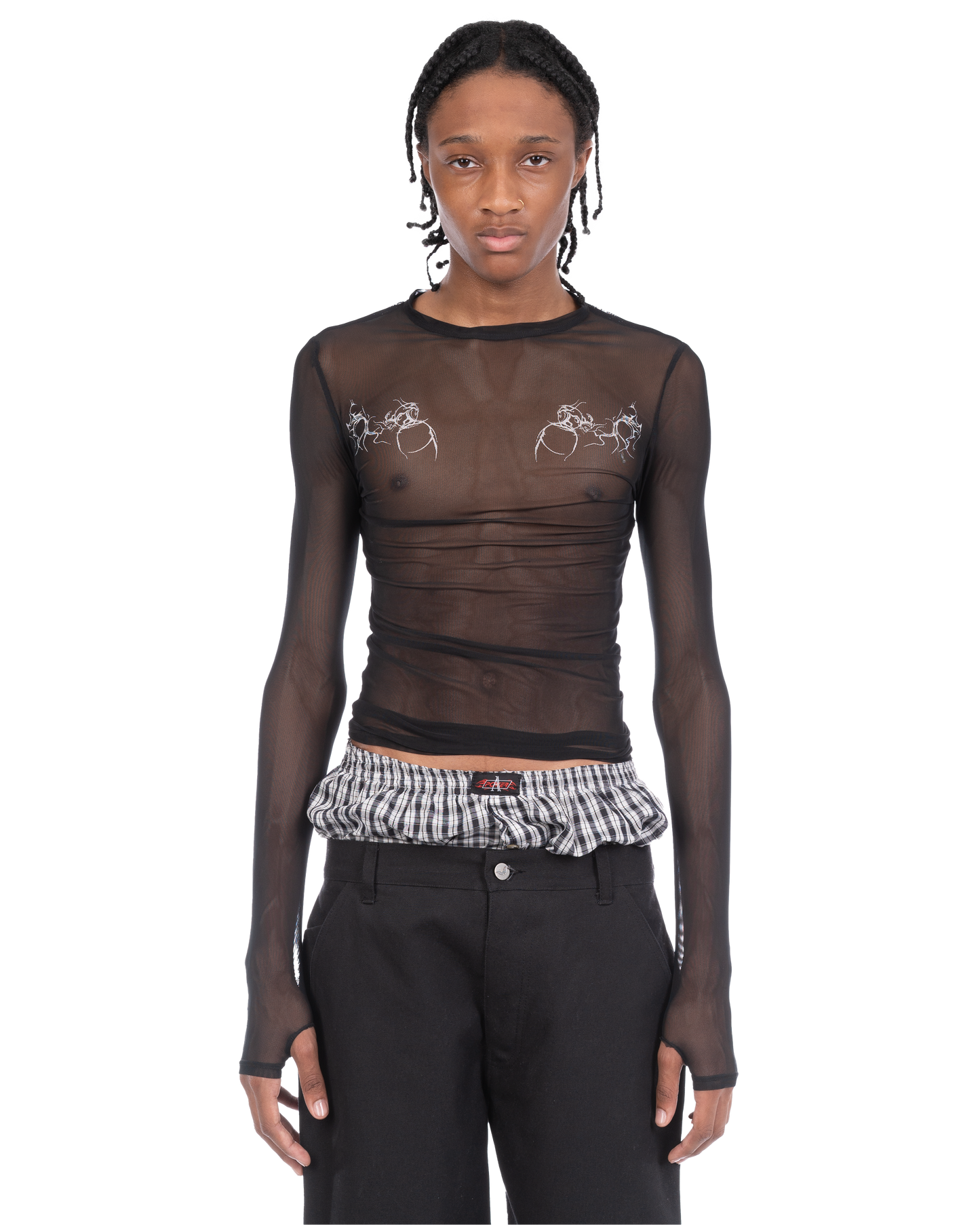 Tattoo Long Sleeve: Black