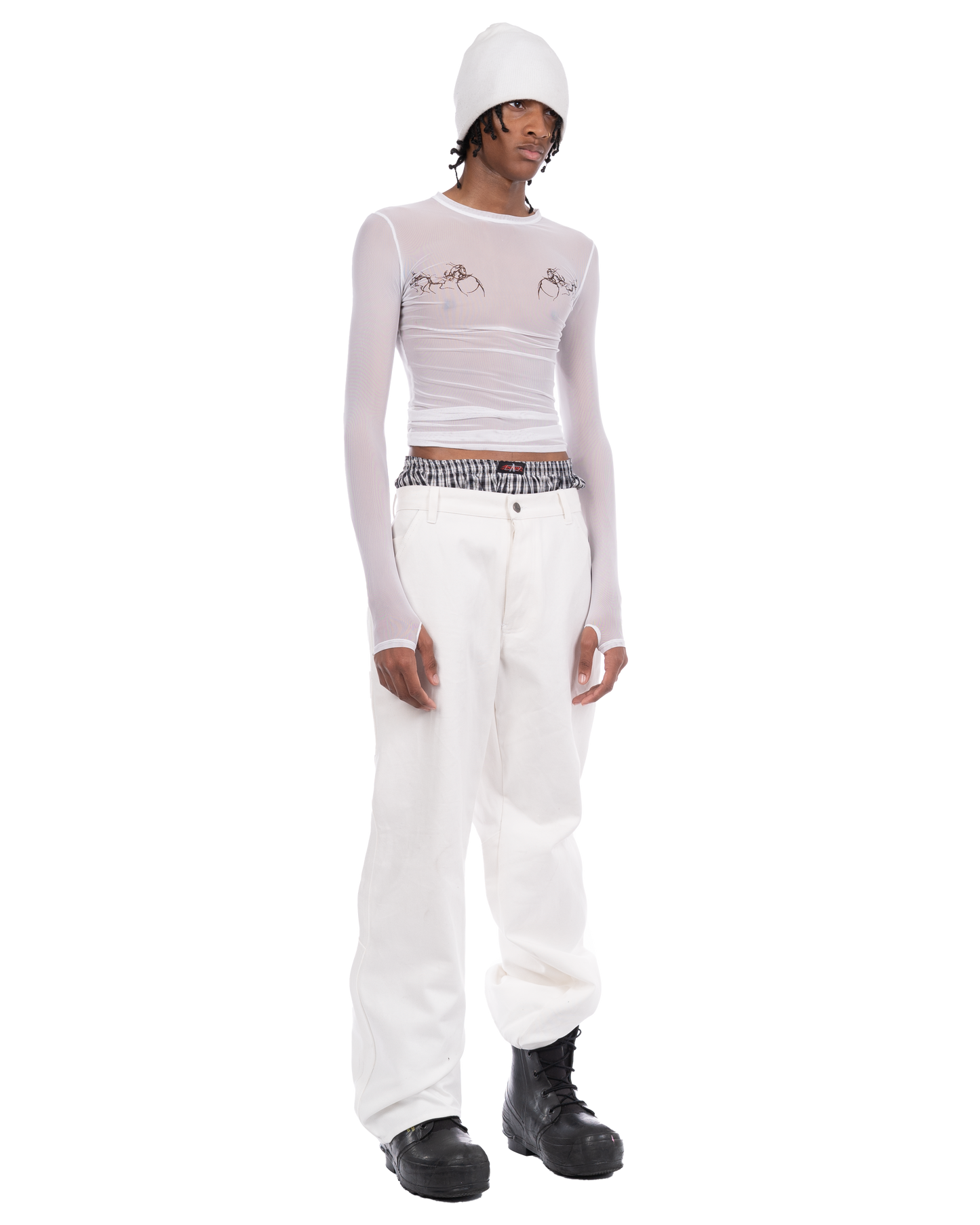 Tattoo Long Sleeve: White