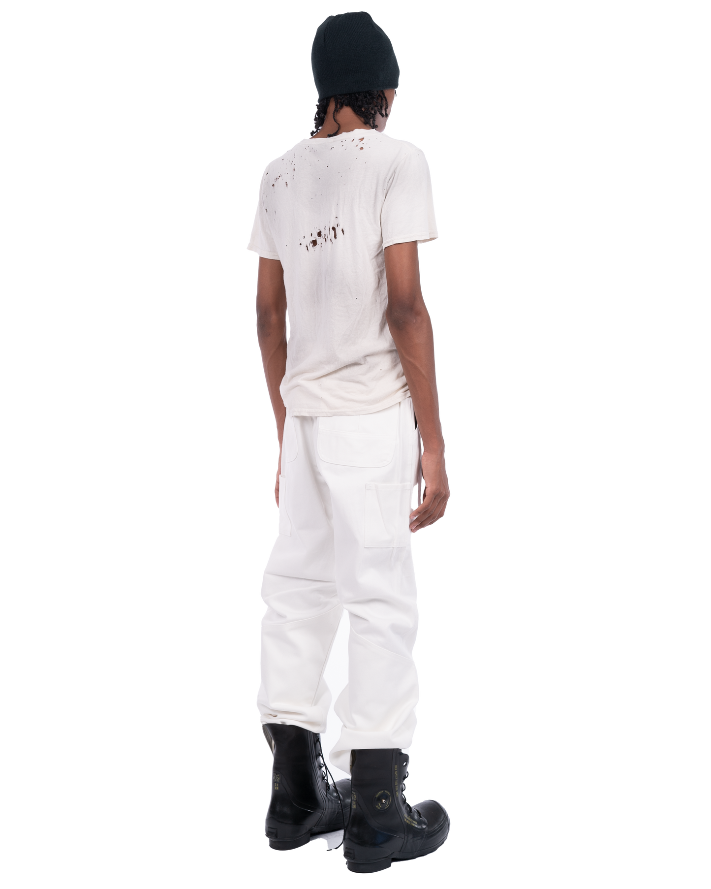 White dirty Wash T-shirt