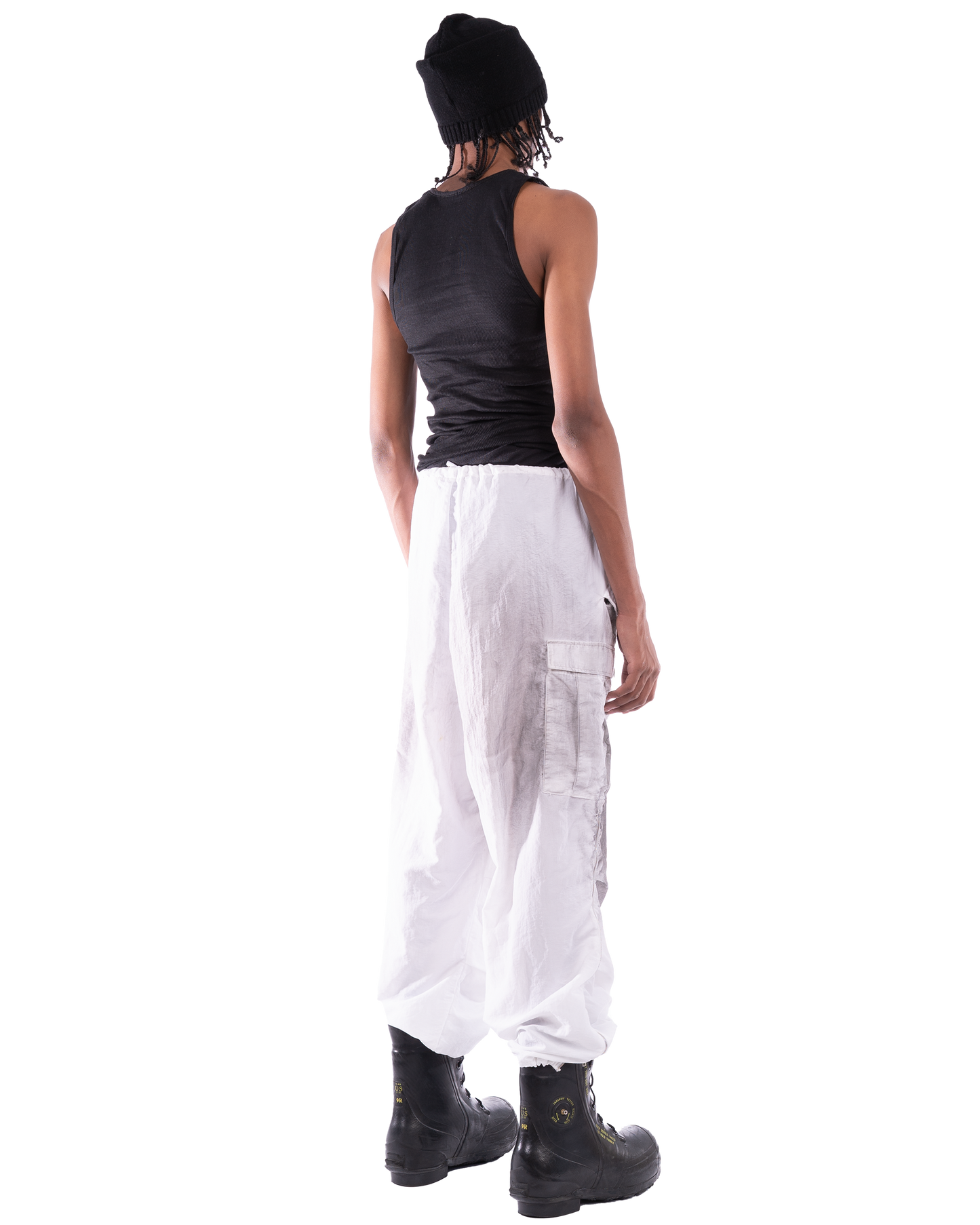 Nylon Military Pants: Dirty White