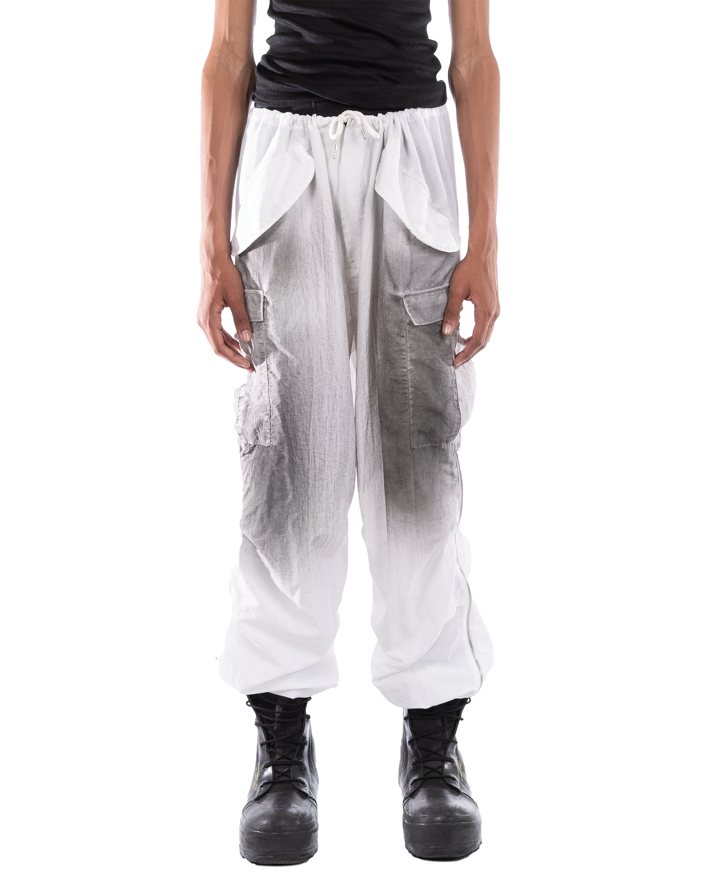 Nylon Military Pants: Dirty White