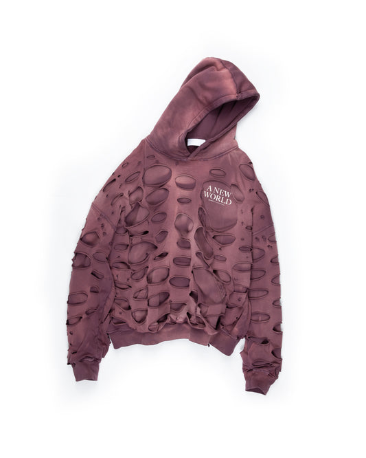 A New World Hoodie: Vintage Burgundy