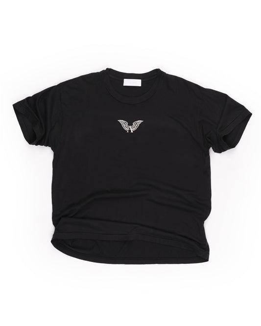 A “logo” Oversized  T-shirt : Black