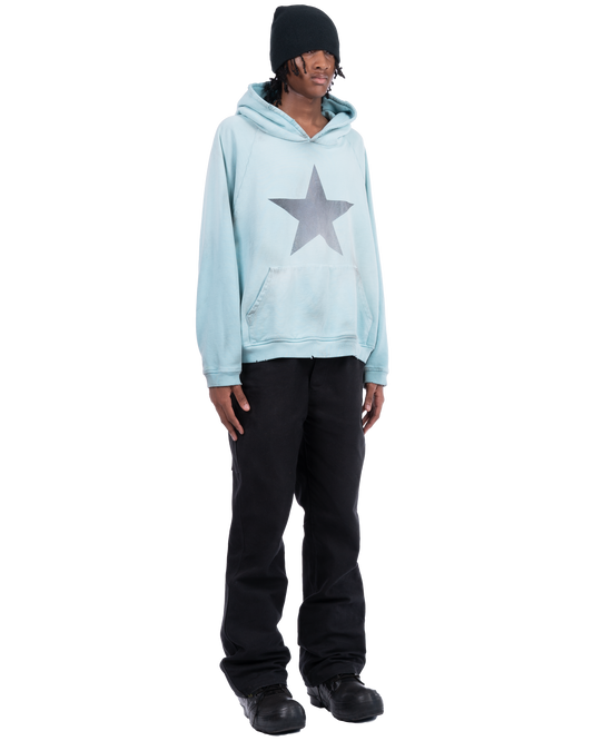 DJ SUPER STAR HOODIE: POWDER BLUE