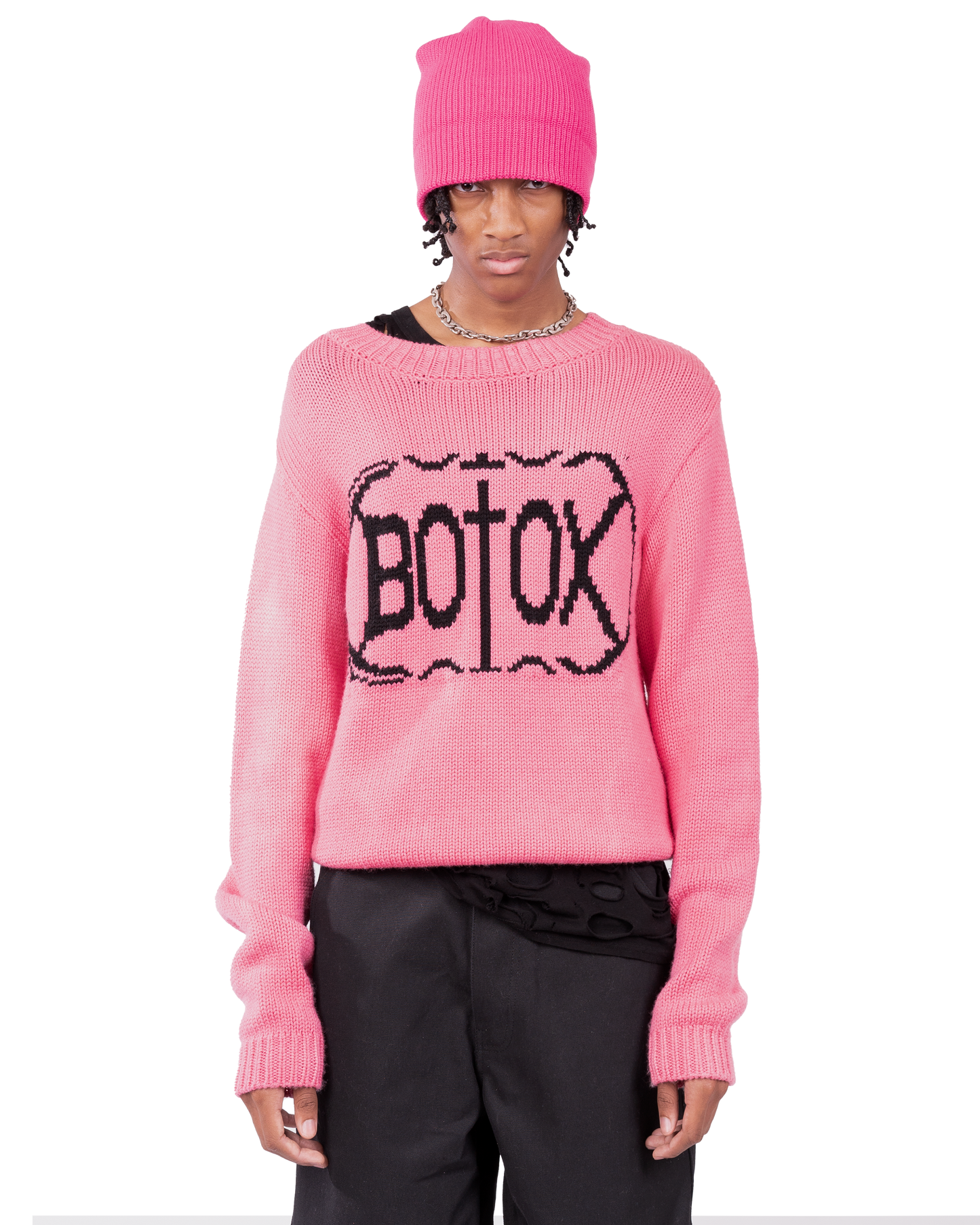 Botox Sweater Faded Pink