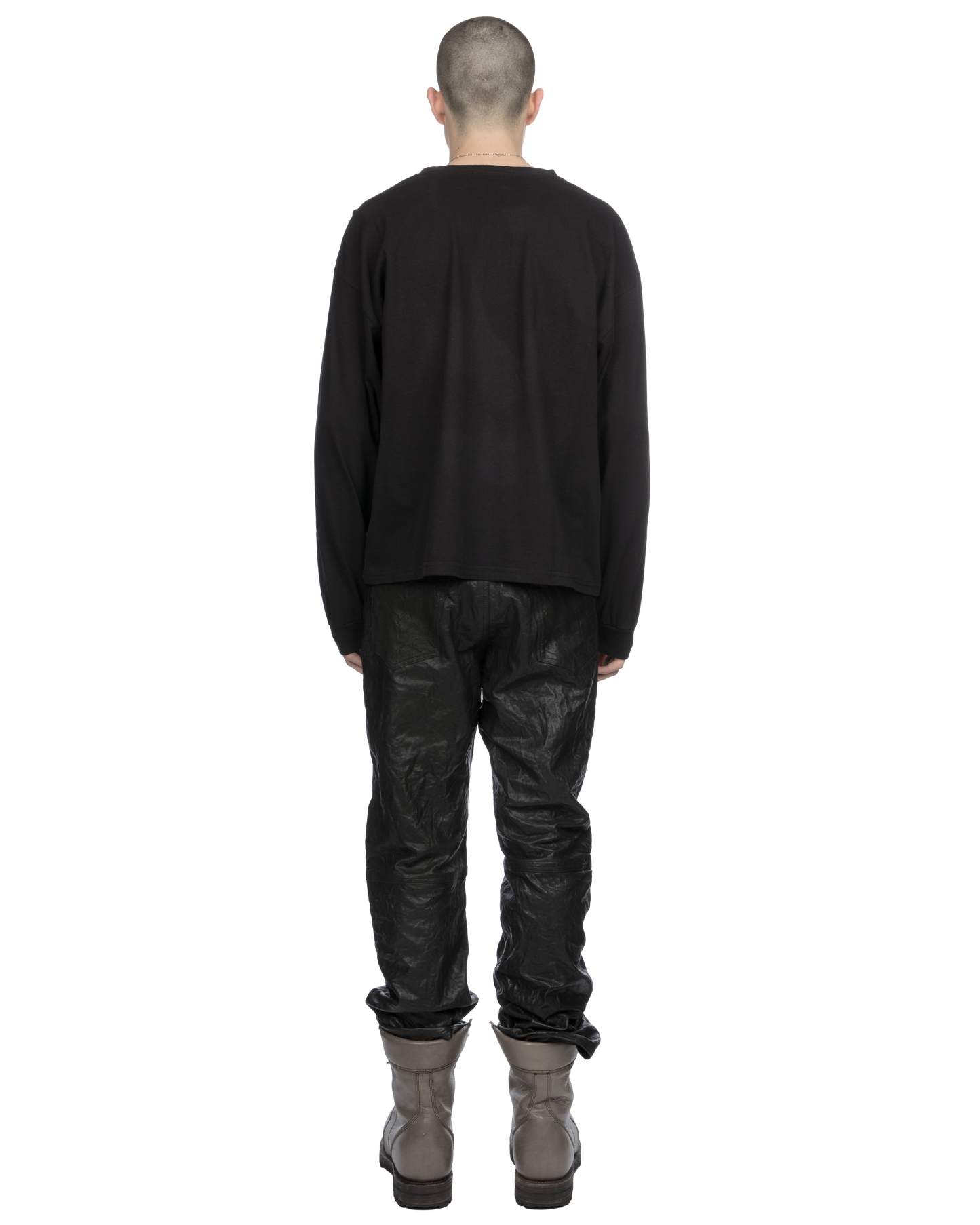 Leather Straight Pants