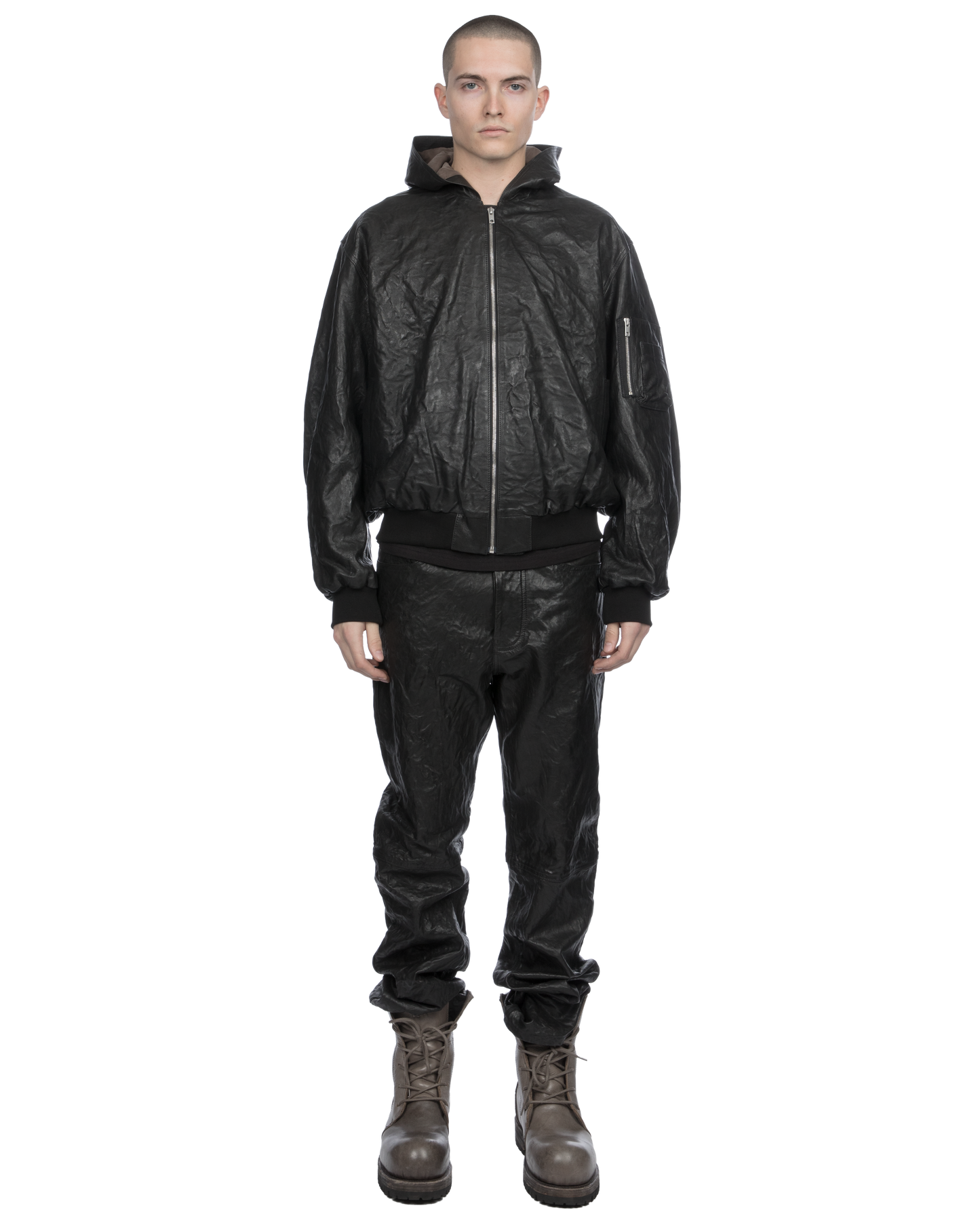 Leather Bomber Jacket