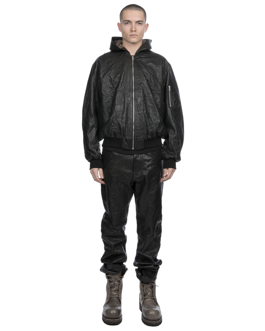 Leather Bomber Jacket