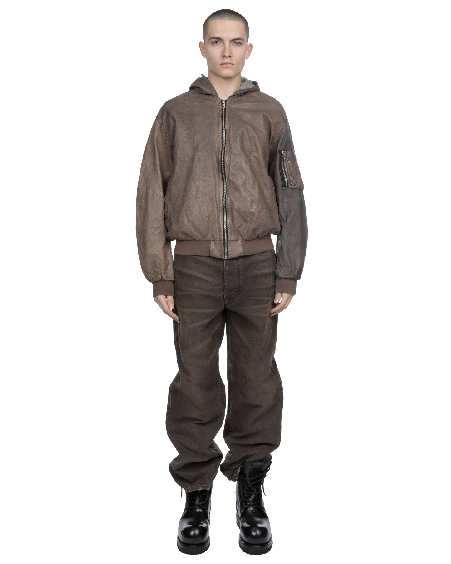 Leather Bomber Jacket