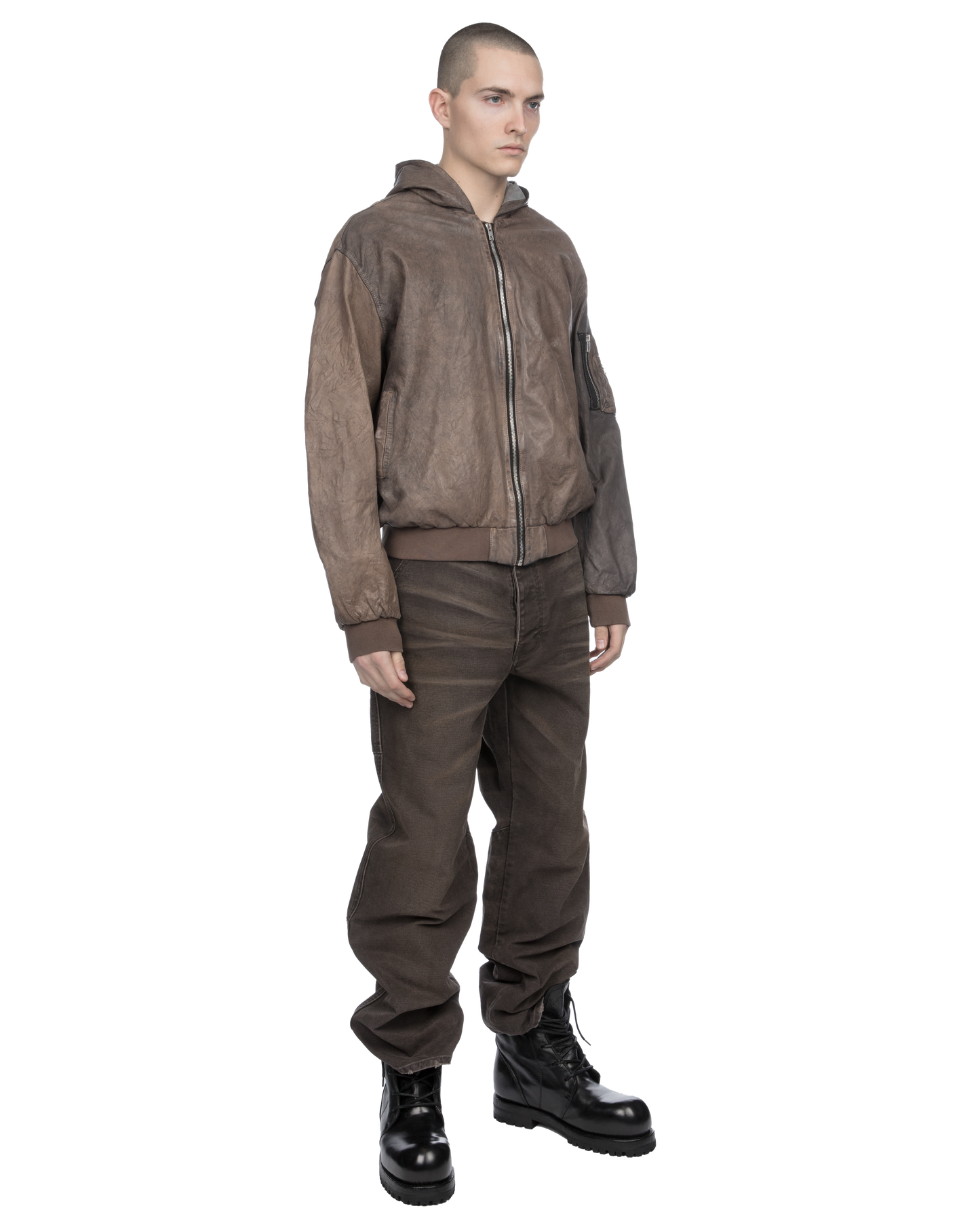 Leather Bomber Jacket