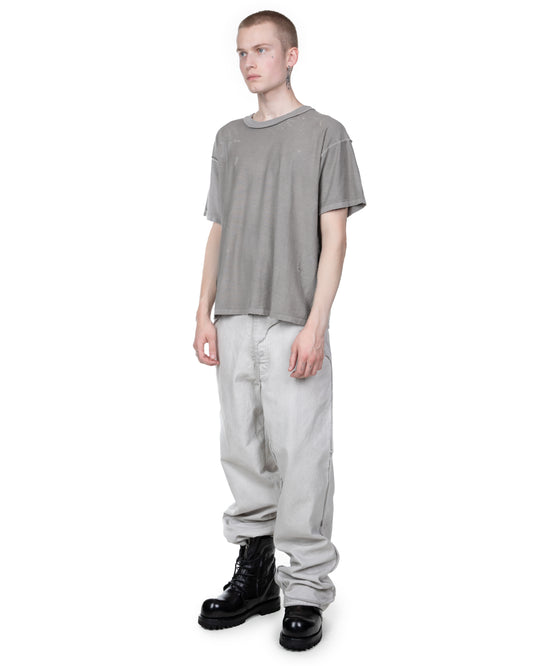 Bleach T-shirt: Light Grey Pigment