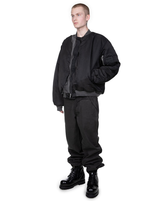 Cut Out Bomber: Black Oil Wash