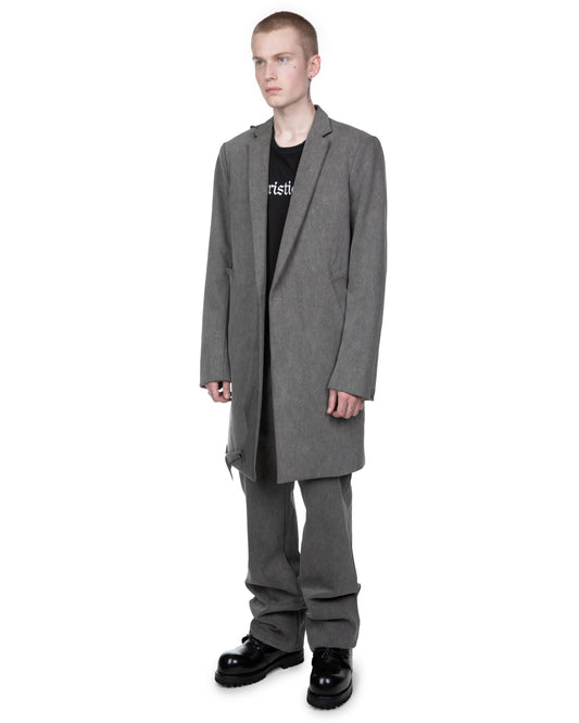 Cut Out Coat: Grey Pigment