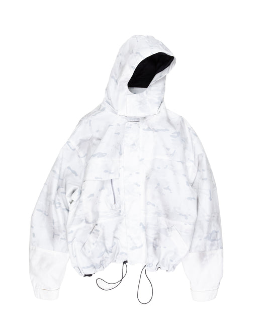 Short Parka: Dirty Snow Camo