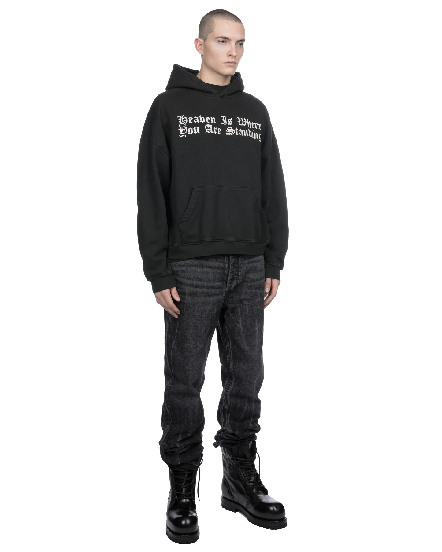 alexander digenova cigarette hoodie LOGO OCD Fading and stains throughout Logo graphic printed at chest and sleeves Kangaroo pocket at waist Rib ALEXANDER DIGENOVA Alexander Digenova