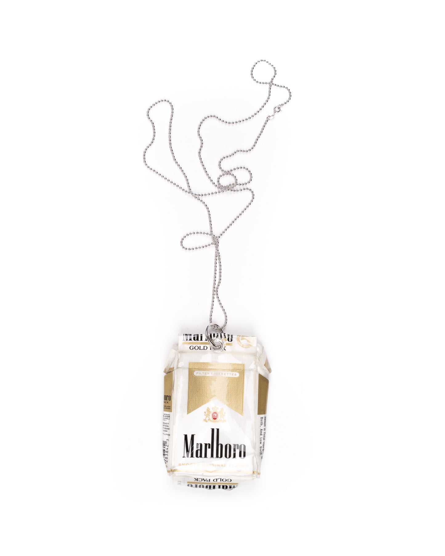 Coated Cigarette Necklace: American Gold 01