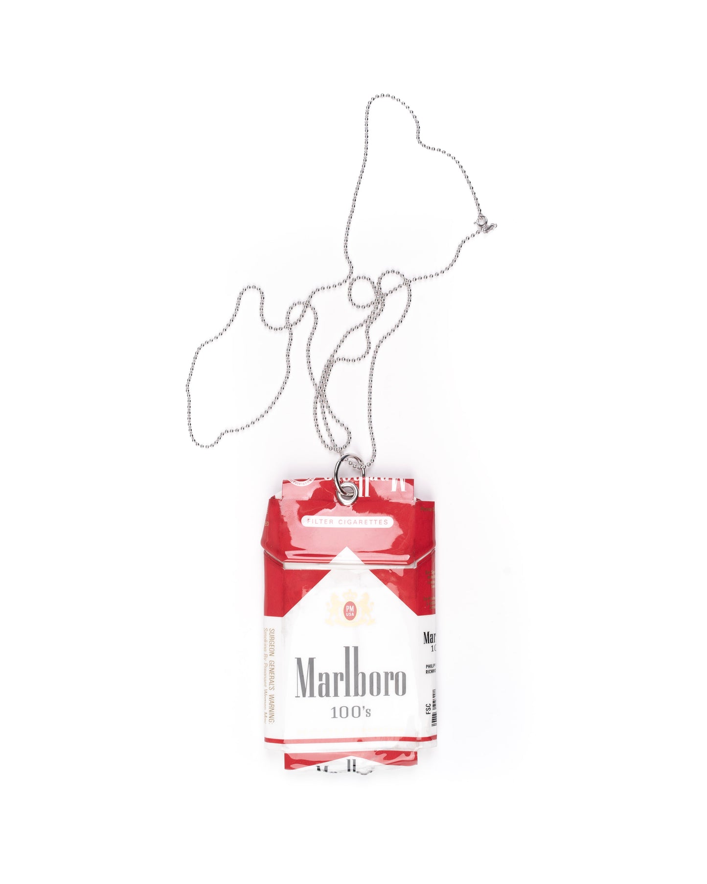 Coated Cigarette Necklace: American Red 01