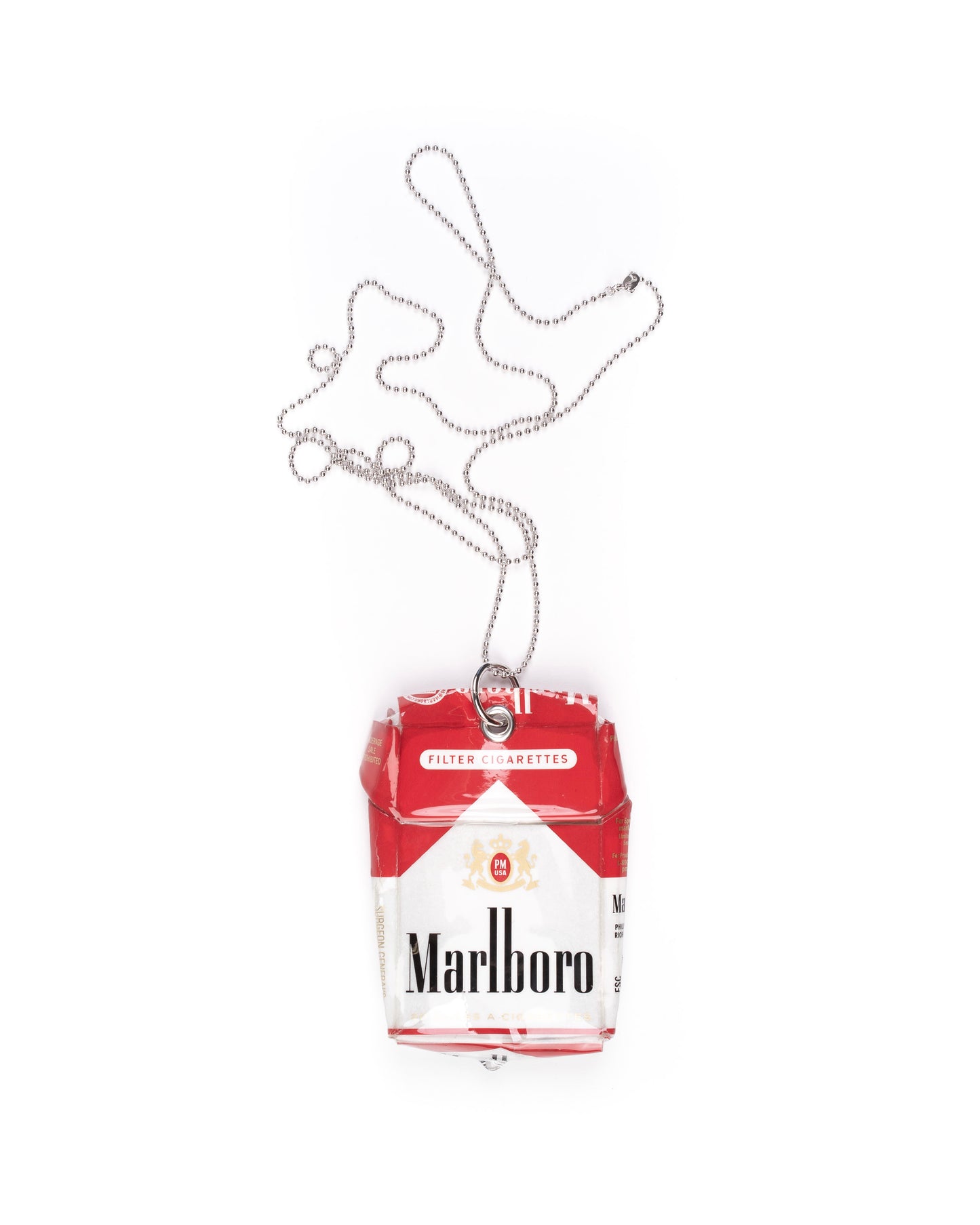 Coated Cigarette Necklace: American Red 02