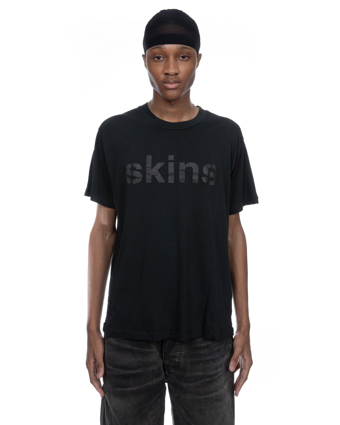 Skins T-shirt: Washed Black