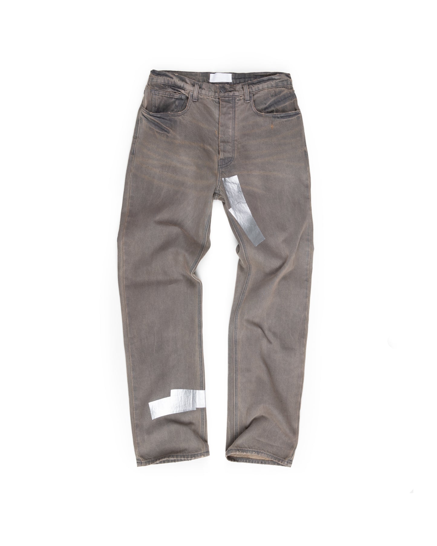 Straight Leg Duct Tape Jeans