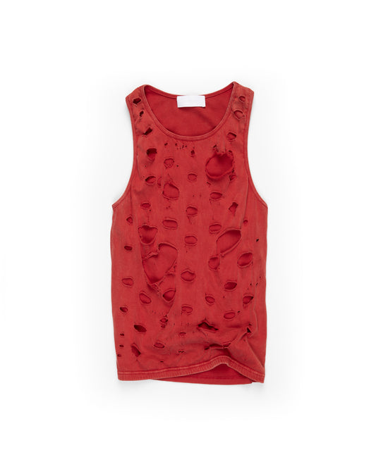 Double Layer Tank Top: Red