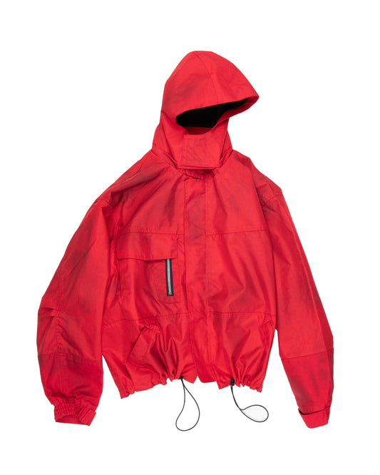 Short Parka: Vintage Red