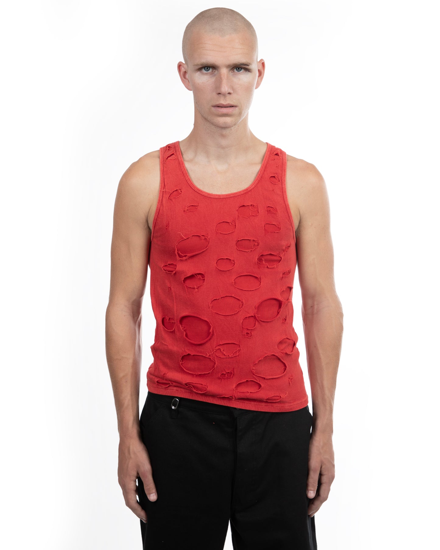 Double Layer Tank Top: Red