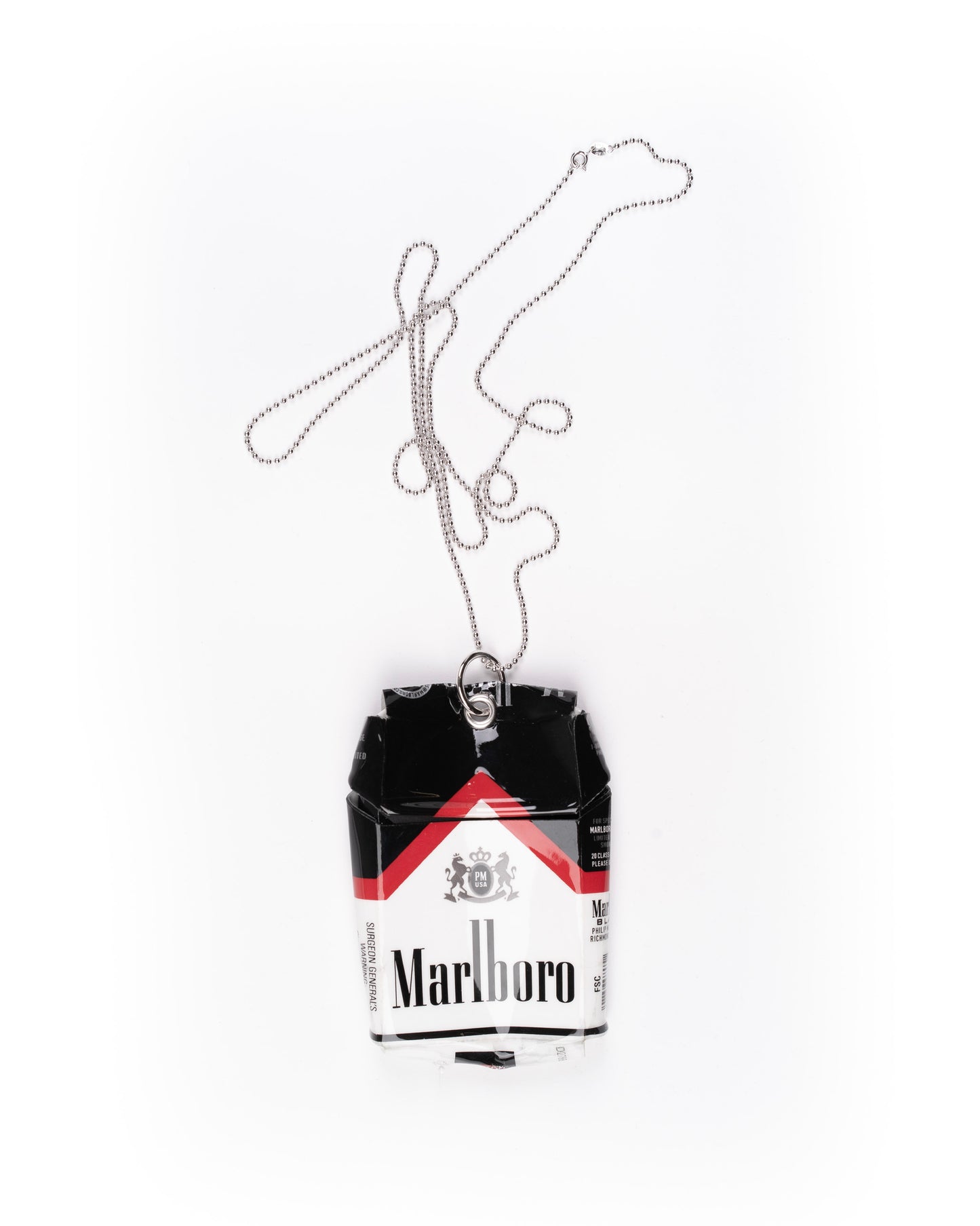 Coated Cigarette Necklace: American Red 04