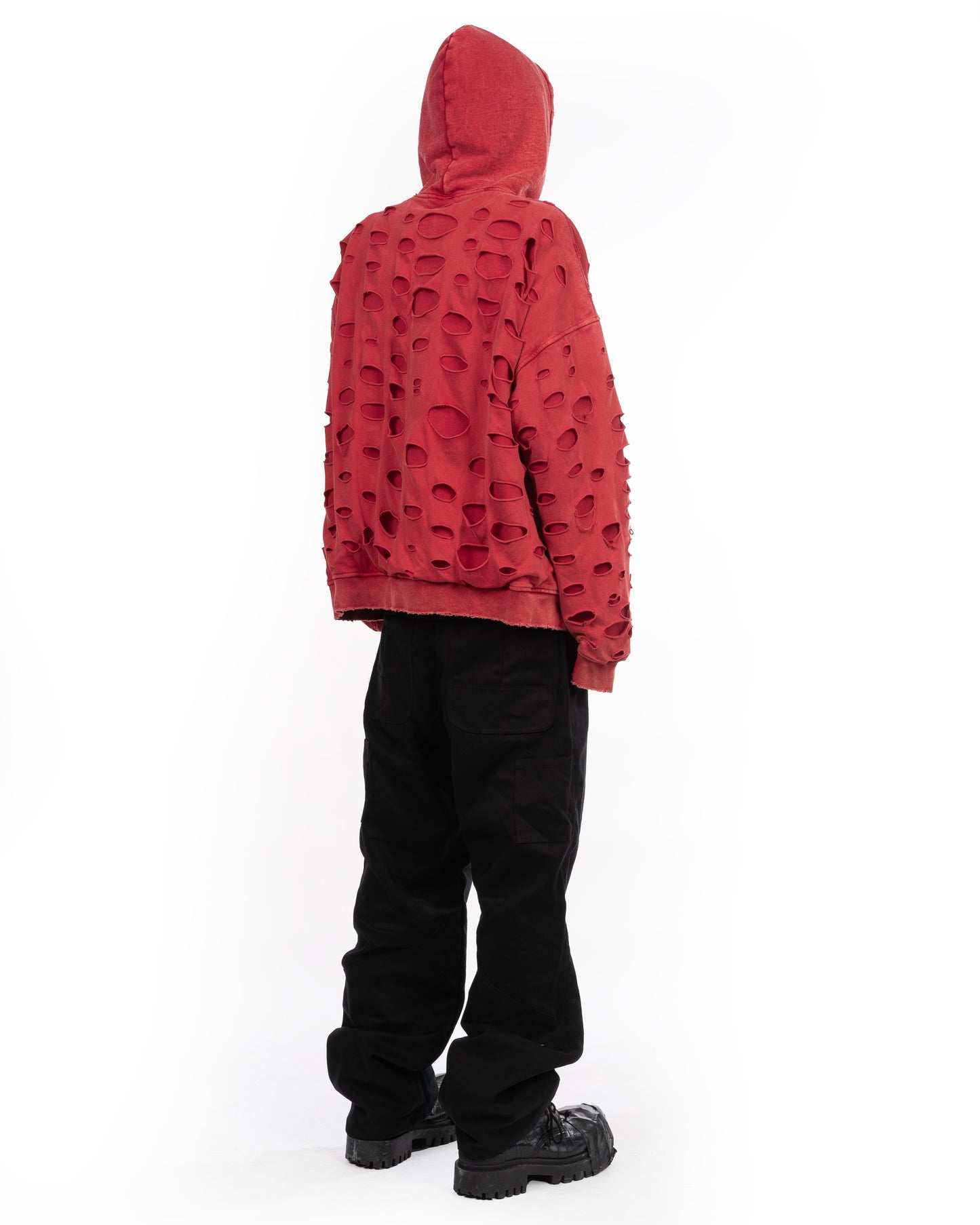 Double Layer Bodka Hoodie: Faded Red
