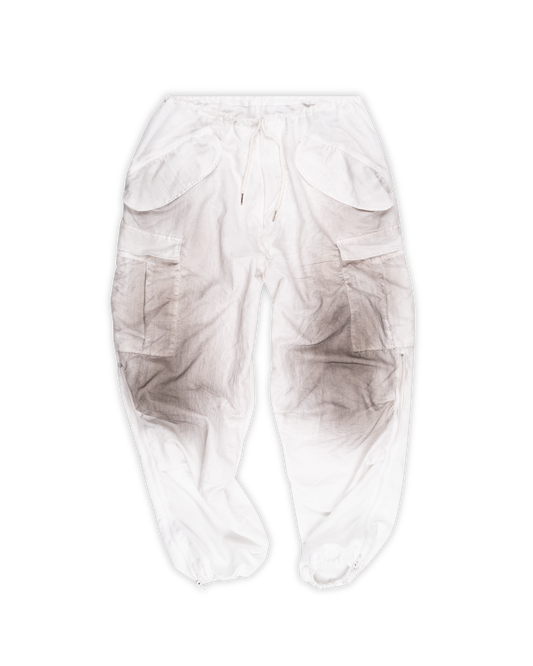 Nylon Military Pants: Dirty White