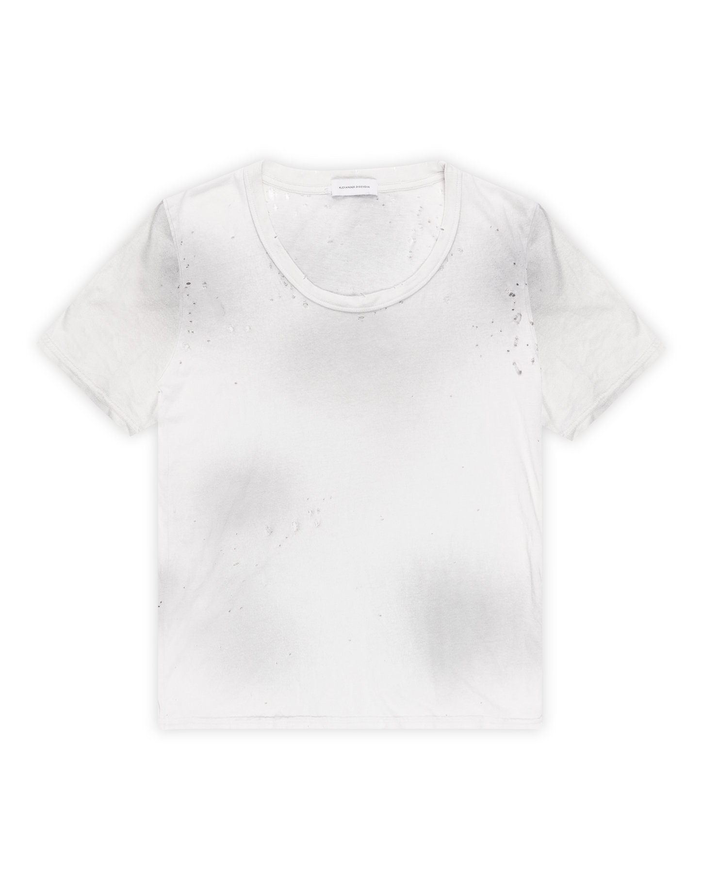 White dirty Wash T-shirt
