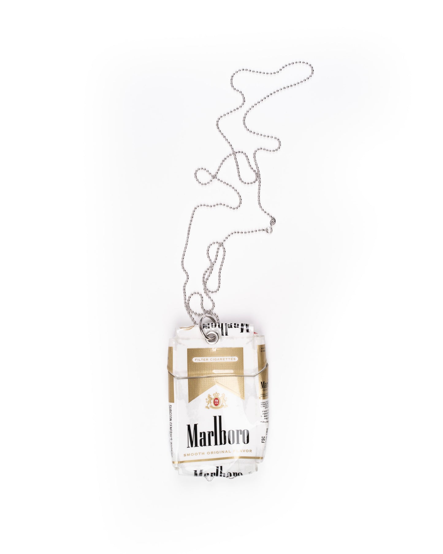 Coated Cigarette Necklace: American Gold 04