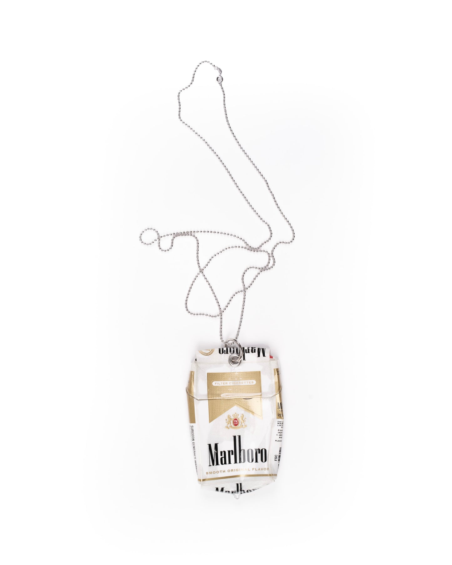 Coated Cigarette Necklace: American Gold 06