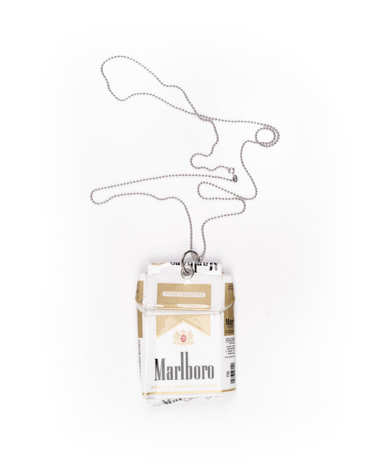 Coated Cigarette Necklace: American Gold 07