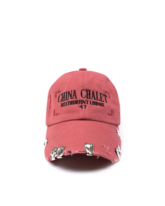 China Chalet Cap: Vintage Red