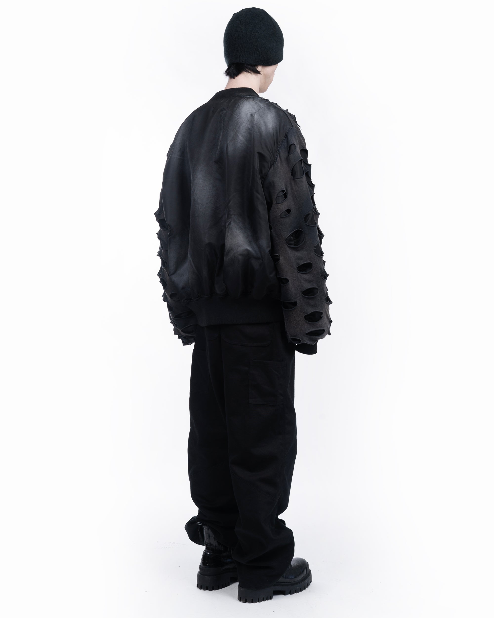 Double Layer Bomber: Vintage Black