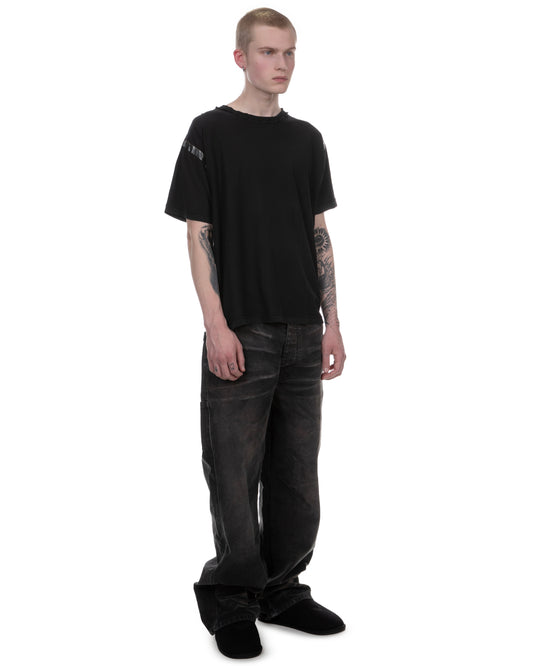 Brown Taped Seam Logo T-Shirt