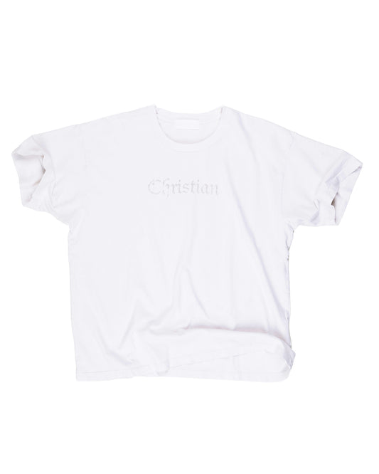 Christian T-shirt: Vintage White