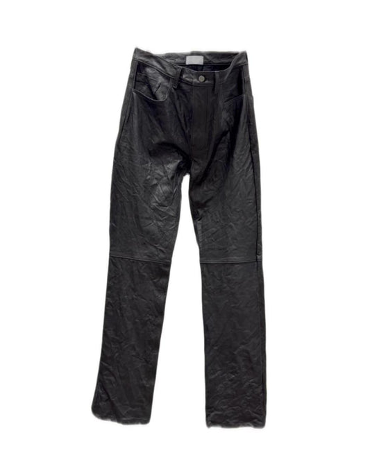 Leather Straight Pants