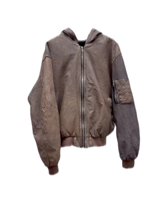 Leather Bomber Jacket